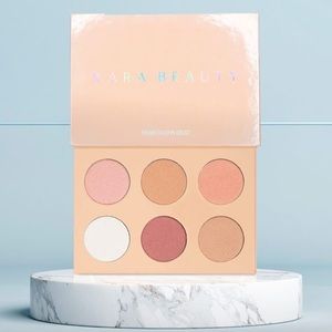 Glow Dust Highlighter Palette Gold/pink 6 shades